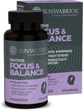 Ashwagandha, Rhodiola, Reishi & 5-HTP for Stress-Free Focus Active Focus & Balance Capsules Caffeine-Free Nootropic for Calm Energy & Mental Clarity, Mood & Immune Support 60 Vegan Capsules