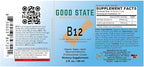 Good State Vitamin B12 Liquid Mineral Supplement | Vegan, Organic and Professional Grade B12 Vitamins Sublingual Liquid | Nano-Ionic for Optimal Absorption | 2 Fl oz Bottle
