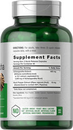 Horbäach Ashwagandha Supplement | 120 Capsules | with Black Pepper Extract | Maximum Strength | Non-GMO, Gluten Free Formula