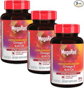 MegaRed Ultra Strength 1000mg Omega-3 Krill Oil Supplement with EPA/DHA, Astaxanthin & Phospholipids, No Fish Oil Aftertaste Supports Heart, Brain, Joint and Eye Health, 60 Count Softgels (3 Pack)