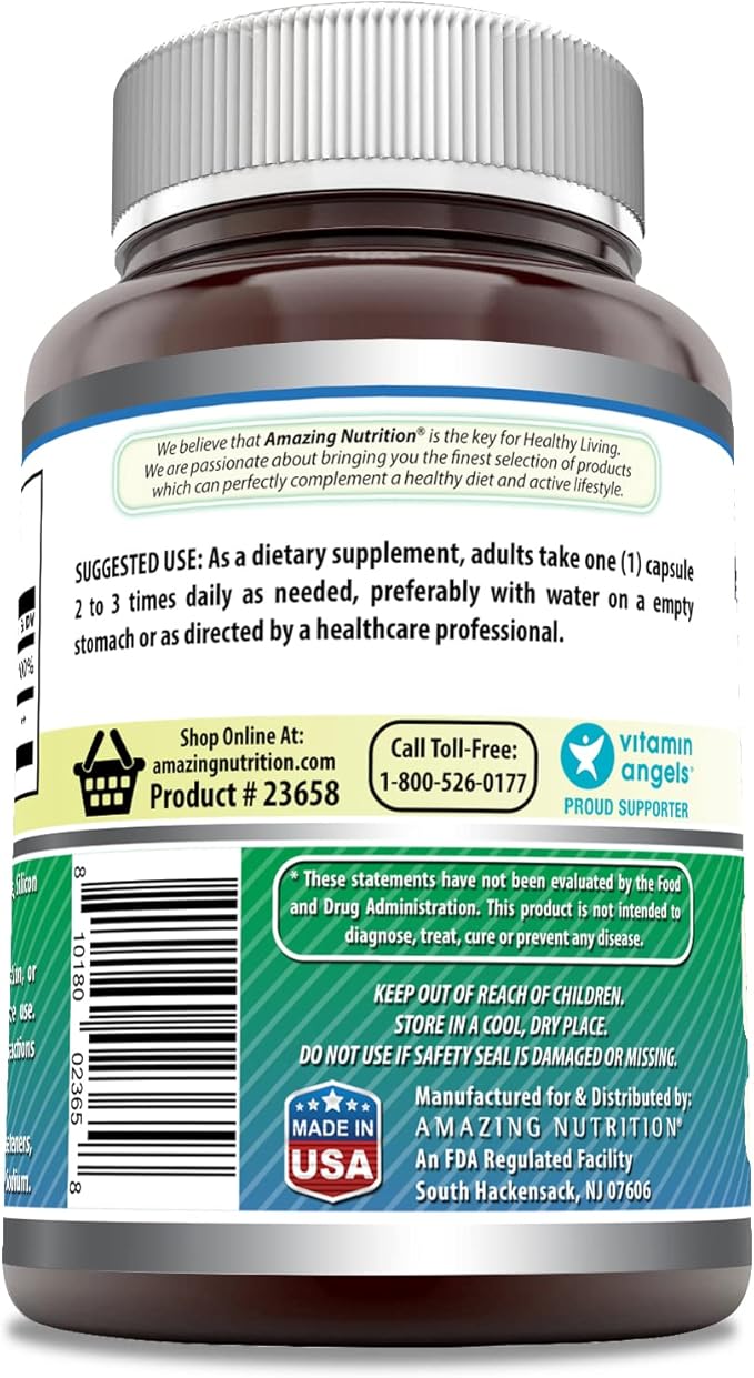 Amazing Formulas GABA with Vitamin B6 Supplement | 500 Mg Per Serving | 200 Capsules | Non-GMO | Gluten Free | Made in USA