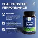 Herbal Saw Palmetto Male Supplement - Potent Pygeum and Saw Palmetto Extract with Beta Sitosterol & Green Tea Supplements for Adult Males for Urinary Tract Support & Frequent Urination - 60 Capsules