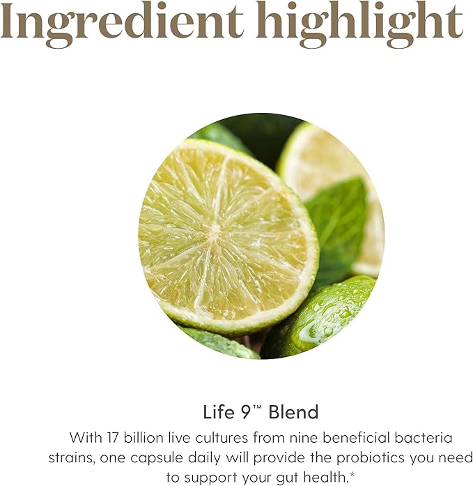 Young Living Life 9 Probiotic Capsules – Daily Digestive Support & Gut Health Supplement, 9 Probiotic Strains, 30 Count