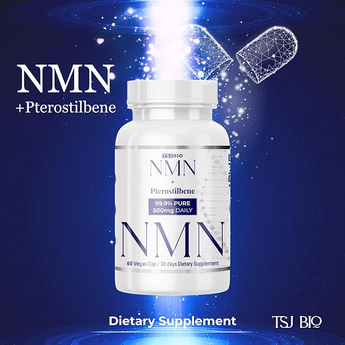 NMN + Pterostilbene Dietary Supplement (60 Caps)