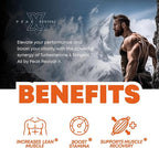 Turkesterone Tongkat Ali Supplement (500mg Ajuga Turkestanica + 250mg Tongkat Ali) 60 Capsules-Turkesterone Supplement 1000mg - Muscle Strength & Recovery Support - Made in The USA BY Peak Revival-X