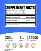 BulkSupplements.com DIM Powder - Diindolylmethane Powder, DIM Supplement for Men & Women - DIM 200mg, Gluten Free - 200mg per Serving, 5kg (11 lbs) (Pack of 5)