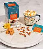 Teeccino Dandelion Caramel Nut Tea, 25 Tea Bags - Caffeine Free, Roasted Herbal Tea with Prebiotics, 3x More Herbs than Regular Tea Bags, Gluten Free, Great Hot or Iced, Herbal Tea