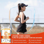 2 Pack Liposomal Vitamin C 2000mg Gummies Complex Rose Hips with D3 5000IU,Elderberry Echinacea,Iron & Zinc for Adults Kids Immune,Antioxidant & Collagen Support,Orange Flavor, 120Count