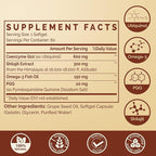 Ubiquinol CoQ10 600 MG Softgels with Omega-3 & Shilajit & PQQ, Advanced Dual-Delivery Coenzyme-Q10, Active CoQ10 Ubiquinol Supplement for Fertility, Antioxidant, Heart, Brain & Energy, 120 Servings