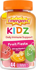 Emergen-C Kidz Daily Immune Support Dietary Supplements, Flavored Gummies with Vitamin C and B Vitamins, Fruit Fiesta Flavored Gummies - 44 Count