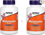 Melatonin, High Potency, 5 mg, 180 Vcaps (2-Pack)