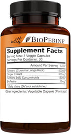 NEW AGE Turmeric Curcumin Capsules - Standardized Curcuminoids - Non-GMO, Gluten Free 180 Count (Pack of 2)