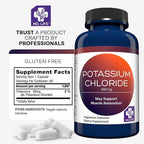 MD Life Potassium Chloride Supplement - Third Party Lab Tested - Potassium Chloride Capsules May Help Support Muscle Function & Healthy Blood Pressure Vegetarian Potassium Supplement (60 Capsules)