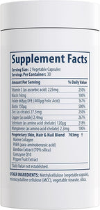 MiamiMD Total Beauty Matrix Collagen Supplements for Women - Collagen Capsules with Vitamin C for Hair, Skin and Nails - Cruelty Free - 60 Capsules