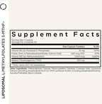 Codeage Liposomal L-Methylfolate 5-MTHF+ - Active Vitamin B9, Methylcobalamin B12, Betaine TMG, B6-2-Month Supply Multivitamins - Liposomal Delivery - Bioavailable B-Vitamin Complex - 60 Capsules