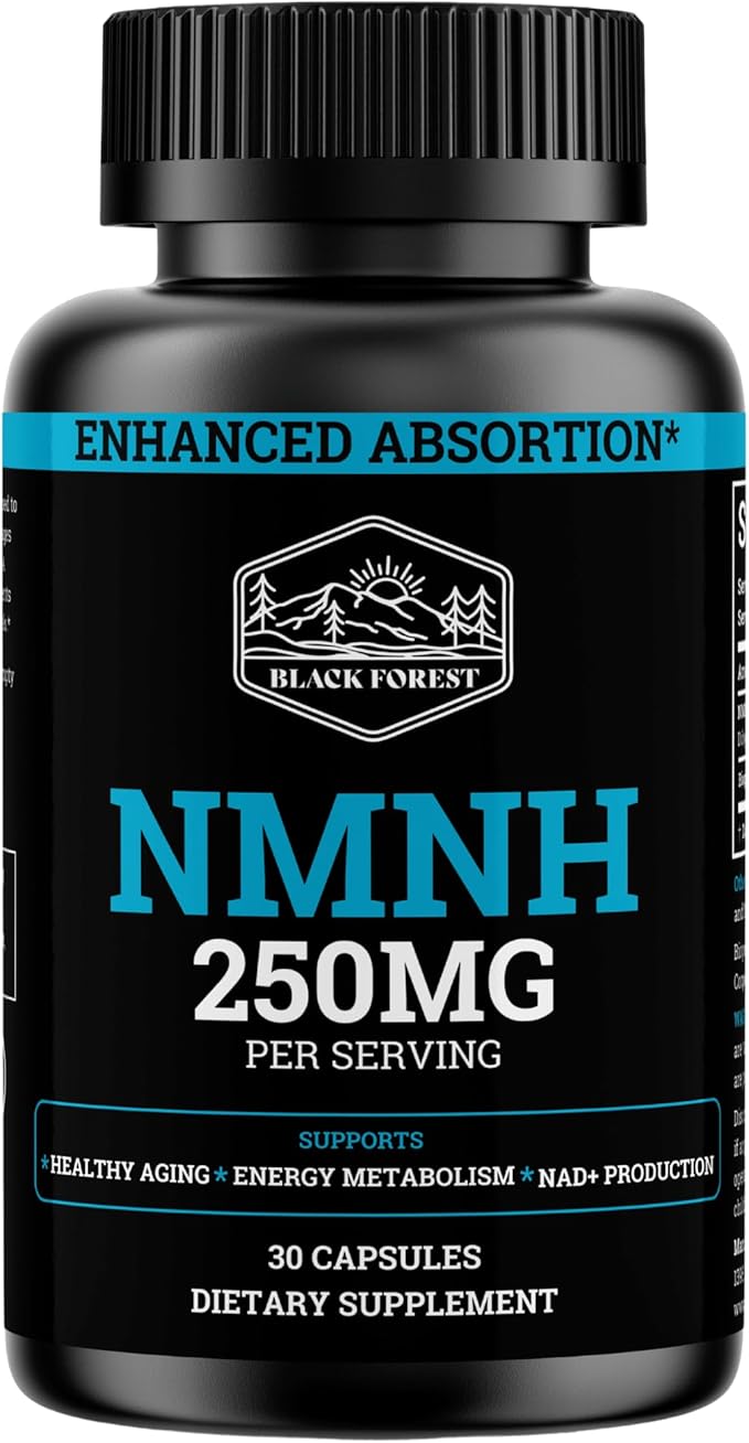 NMNH Supplement 250MG Pure Dihydro-Nicotinamide Mononucleotide (NMN Supplement Alternative with Bioperine® For 3X The Bioavailability) NAD Supplement to Boost NAD+ Levels For Anti-Aging & Energy