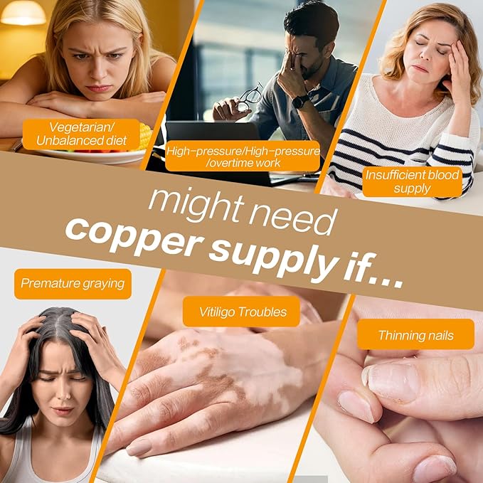 LIIFE Albion Chelated Copper 2.5mg, Copper Supplements, Supporting Red Blood Cells, Collagen, and Energy Production, 120 Veggie Capsules