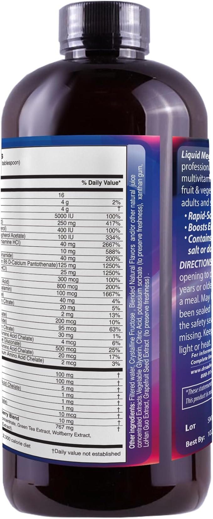 Drs Advantage - Liquid Mega MultiVitamins and Minerals 32oz [Health and Beauty]