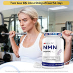 NMN 500MG Per Capsule – High Purity 99.9% NMN, NAD+ Support for Cellular Energy & Healthy Aging, 60 Capsules, Third-Party Tested, cGMP Made in USA