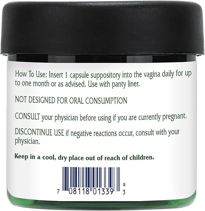 Vitanica Fresh V-Probiotics - Women's Probiotic for Vaginal Health - Contains Lactobacillus Gasseri - Free of Filler, Fragrances, Parabens, Preservatives & Artificial Colors - 30 Suppository Tablets