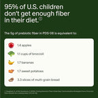 Seed PDS-08 Pediatric Daily Synbiotic - Fiber-Based Prebiotic & Probiotic for Kids - Digestive Health, Regularity, Constipation Relief - Ages 3-17 - Vegan and Shelf-Stable - 30 Sachets (30-Day Supply)