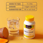 Healthy Origins Iron Ease 45 mg, 180 Veggie Capsules - Albion Ferrochel Ferrous Bisglycinate Chelate - Gentle, Non-Binding & Bioavailable, Supports Blood Cell Health & Energy Levels - 6 Month Supply