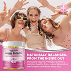 Vaginal Probiotics Gummies for Women Balanced pH, 50 Billion CFUs for Feminine Vaginal odor & Flora, Cranberry, D-Mannose, Vitamin C for Yeast Balance & Immune Health, Sugar Free, Pineapple, 60 Chews