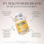 Solaray Magnesium Glycinate, New & Improved Fully Chelated Bisglycinate with BioPerine, High Absorption Formula, Stress, Bones, Muscle & Relaxation Support, 60 Day Guarantee, 60 Servings, 240 VegCaps