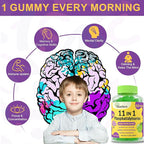 (2 Packs) Phosphatidylserine 600mg Gummies, Brain Supplement for Memory, Focus and Concentration - Phosphatidylserine Memory Supplement with Alpha GPC, B6 & B12 for Brain and Cognitive, 120 Gummies