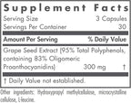 Nutricology Grape Pips - Grape Seed Extract, Proanthocyanidins, Polyphenols, Herbal Supplement, Organic, 300mg Capsules - 90 Count
