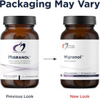 Designs for Health Migranol - Feverfew Supplement with Magnesium Malate, Curcumin (Turmeric) Extract, Rosemary + B2 Riboflavin - Non-GMO + Gluten Free (90 Capsules)