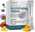 1500mg Liposomal Glutathione Supplement, 12-in-1 Ultra High Absorption Liquid Glutathione with NAD+, CoQ10, NAC & Alpha Lipoic Acid - Supports Natural Detoxification, Immune System & Antioxidant
