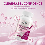 Heivy Potassium Supplement 1020 mg, Potassium Bicarbonate to Supports Muscle Function, Electrolyte Balance & Heart Health, Essential Minerals, Made in USA, Non-GMO, 240 Veg Capsules