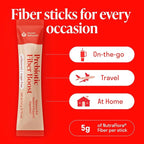 Prebiotic Fiber Powder - Unflavored & Sugar Free | 20 Sticks / Servings | Fiber Supplement to Support Digestive Regularity, Gut Health, Bloating & Immune Support - Soluble Prebiotic Powder Daily