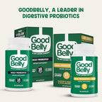 GoodBelly Probiotic Capsules for Digestive Health & Iron Absorption | Vegan Probiotic Supplement with 10 Billion Live Cultures | Probiotics for Women & Men | 30 Capsules