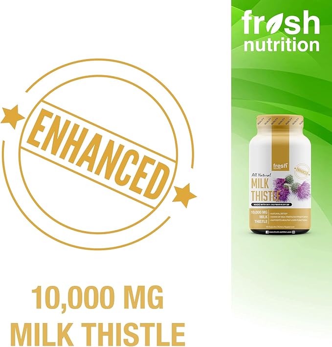 Fresh Nutrition Milk Thistle Capsules (10,000mg) (Pack of 2)