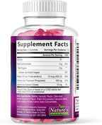 Calcium Supplement Gummies - Sugar Free Calcium Gummy with Vitamin D3 for Best Absorption - Supports Immune Health, Bones & Teeth - Nature's Calcium Chews for Women & Men - Berry Flavor - 60 Gummies