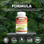 Best Naturals Chromium Picolinate 1000mcg 240 Tablets