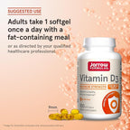 Jarrow Formulas Vitamin D3 125 mcg (5000 IU) - 100 Servings (Softgels) - Bone Health, Immune Support & Calcium Metabolism Support - Vitamin D Supplement - D3 Vitamins - 5000 IU Vitamin D (Pack of 12)