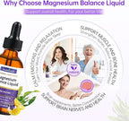 Magnesium L-Threonate Liquid Drops 1500mg High Absorption Brain Supplement for Memory Focus Sleep Sugar Free Vegan 2.04 Fl Oz,GMP Certification Applies to Both Kids and Adults.