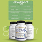 Aqua Sculpt Max Maximum Strength Dietary Supplement, 60 Capsules, Natural Support, 30 Day Supply (1)