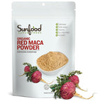 SUNFOOD Organic Red Maca Powder, 8 OZ