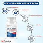 Trio-E 400 IU Vitamin E (400 IU) dl-Alpha, Dietary Supplement for Antioxidant Health & Immune System, 60 Softgels