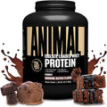 Animal Whey Isolate Protein Powder - Loaded for Pre & Post Workout Muscle Builder and Recovery with Digestive Enzymes for Men & Women - 25g Protein, Great Taste, Low Sugar - Brownie Batter 4 lbs