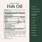 Nature's Bounty 300 mg Omega-3 Fish Oil 1000 mg Softgels 120 Coated Soft Gels (Pack of 2)