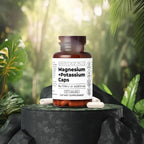 Santa Cruz Paleo Magnesium + Potassium Caps, Supplement for Men and Women, Paleo, Keto, Sugar & Gluten Free, Magnesium Glycinate 166mg and Potassium Citrate 38mg per Serving, American Made, 60 Caps