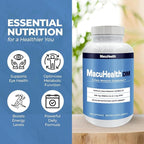 Macuhealth Daily Metabolic Triple Carotenoids, with EPA/DHA Omega-3 - Vital Minerals with Zinc – 180 Softgels for Long-Lasting Use