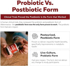 AK-Postbio: Akkermansia Probiotic 30 Billion TFU - Max Strength, Clinically Validated Dose & Patented Strain - Superior Pasteurized Form, Highest Absorption, Delivery - GLP-1 Probiotic - 30 Servings