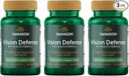 Swanson Vision Defense Antioxidant Vision Health Supplement Lutein Zeaxanthin Astaxanthin Broccoli Extract Bilberry Extract 60 Softgels Sgels (3 Pack)