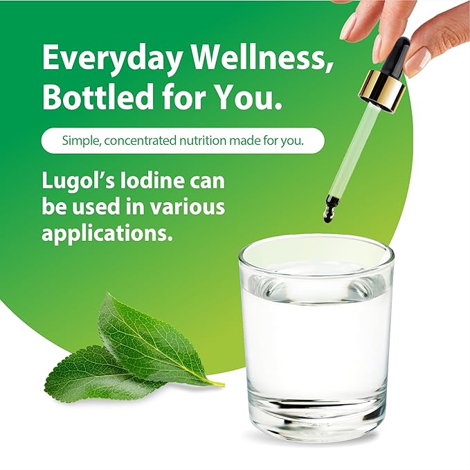 Rainbow Light Lugols 2 Percent Iodine Solution | 2 fl oz | Iodine & Potassium Iodide 2% | Liquid Drops